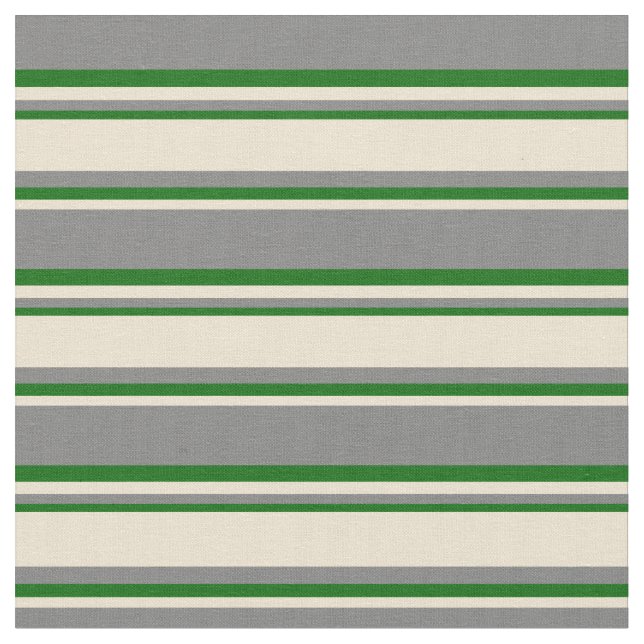Tissu Gris, beige et vert foncé Motif (Fermer)