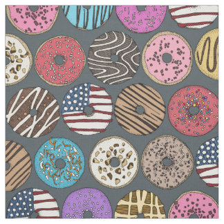Tissu gris beignets américains