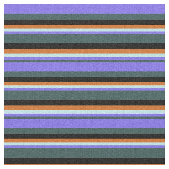 Tissu Gris, Bleu, Turquoise, Chocolat & Noir (Fermer)
