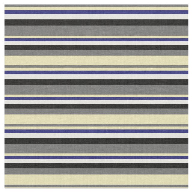 Tissu Gris, bronze, bleu nuit, blanc et noir (Fermer)