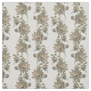 Tissu Gris chrysanthème