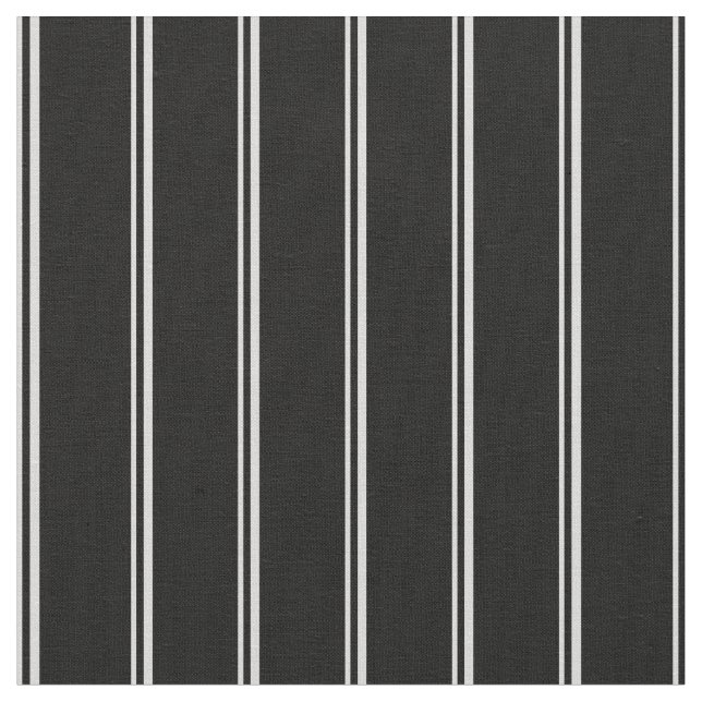 Tissu Gris clair et rayures noires (Fermer)