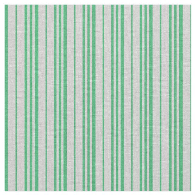 Tissu Gris clair et vert de mer Motif rayé/rayé (Fermer)