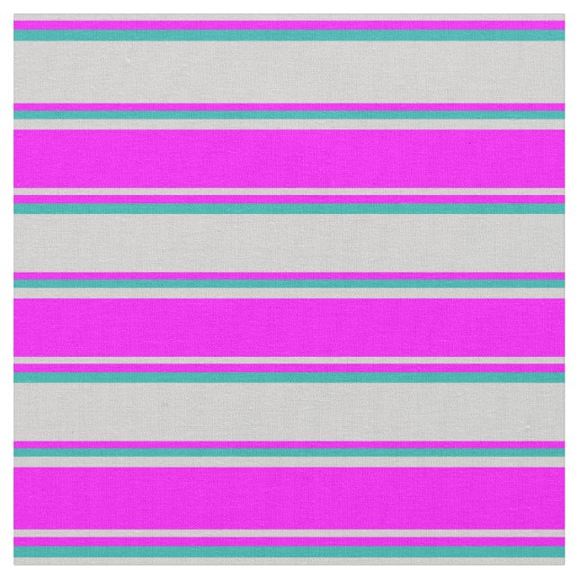 Tissu Gris clair, Fuchsia et vert clair (Fermer)