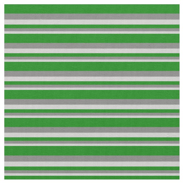 Tissu Gris clair, gris et vert Motif des rayures (Fermer)