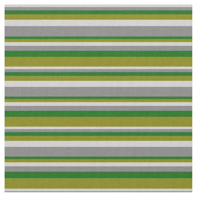 Tissu Gris clair, gris, vert foncé et vert (Fermer)