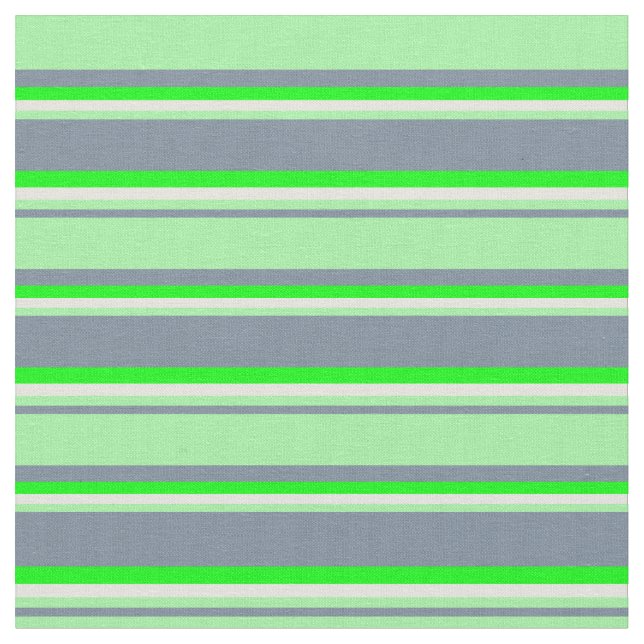 Tissu Gris clair, vert, beige et citron vert (Fermer)