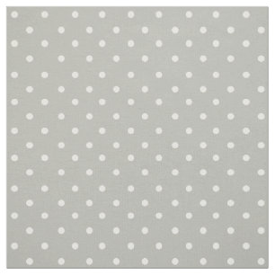 Tissu Gris classique avec le pois blanc