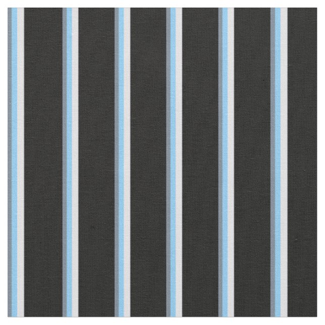 Tissu Gris d'ardoise, bleu ciel clair, lavande et noir (Fermer)