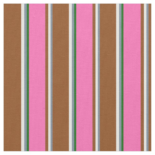 Tissu Gris d'ardoise, Crème à la menthe, Brown, Rose cha (Fermer)