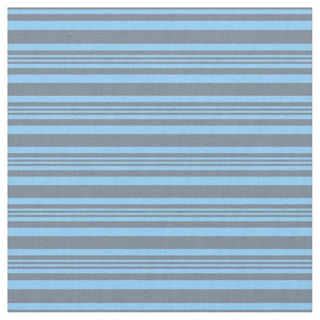 Tissu Gris d'ardoise et ciel clair Bleu rayures (Fermer)