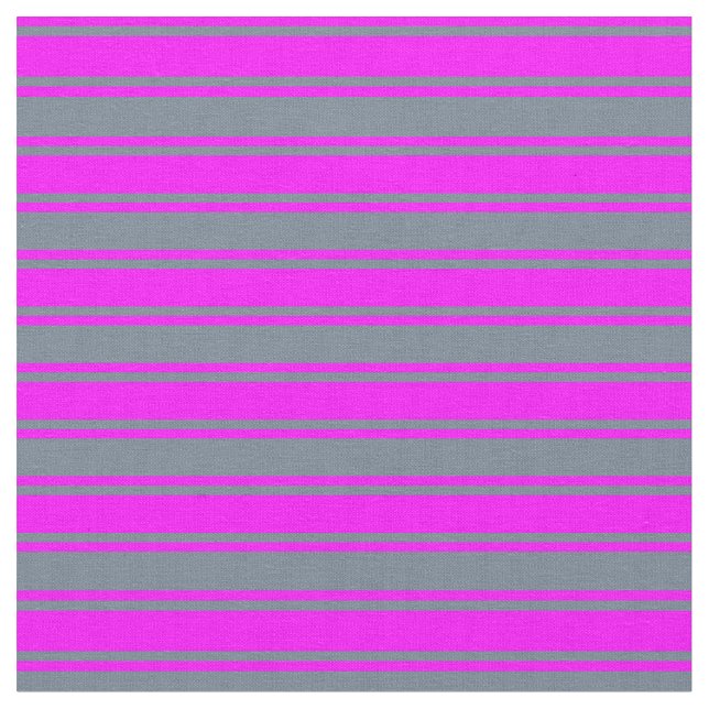 Tissu Gris d'ardoise et Motif de lin Fuchsia (Fermer)