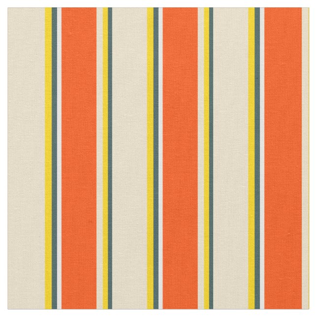 Tissu Gris d'ardoise foncée, Jaune, Tan, Rouge et Blanc (Fermer)
