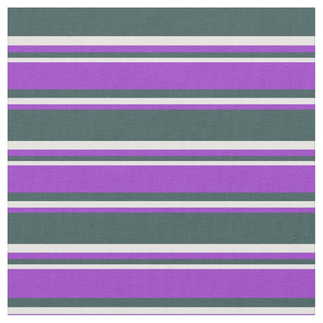 Tissu Gris d'ardoise foncée, orchidée foncée et blanc (Fermer)