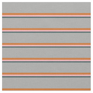 Tissu Gris d'ardoise foncée, rose pâle, chocolat et gris