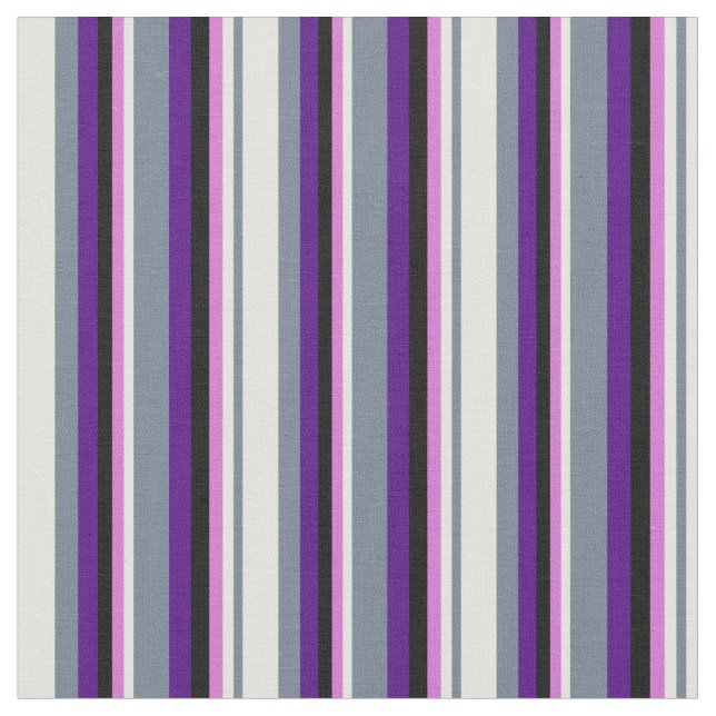 Tissu Gris d'ardoise, Jaune clair, Orchidée, Noir & Indi (Fermer)