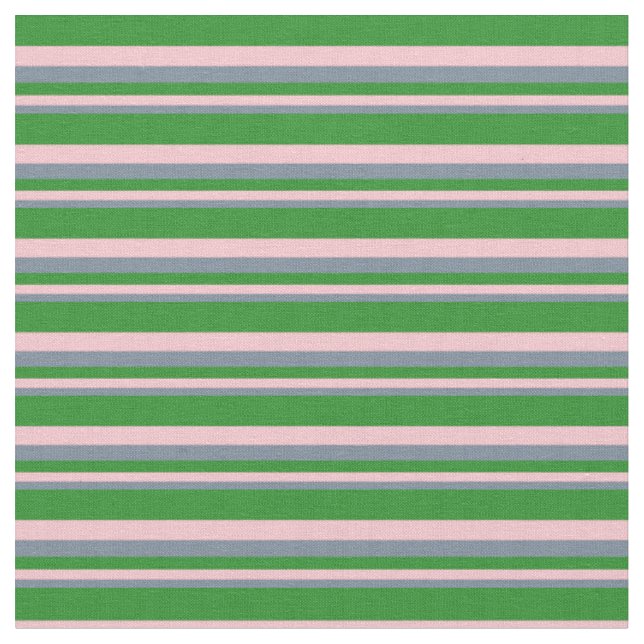 Tissu Gris d'ardoise légère, rose et vert de forêt (Fermer)