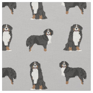 Tissu Gris de Bernese Mountain Dog
