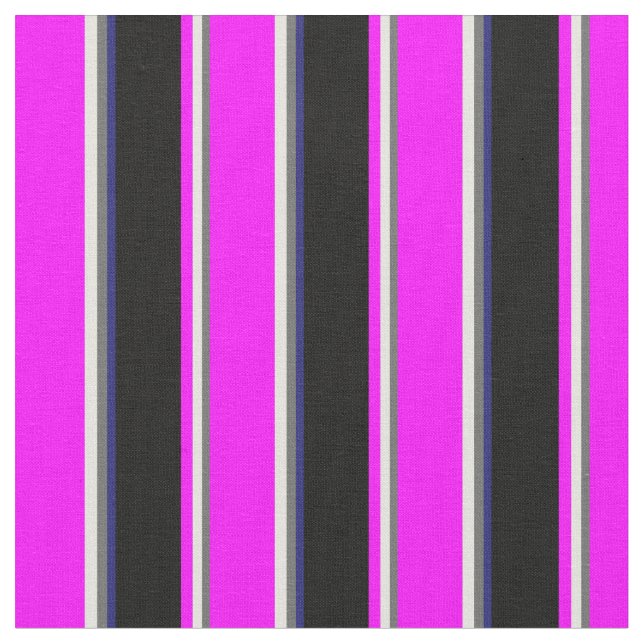 Tissu Gris Dim, Beige, Fuchsia, Bleu Noir & Minuit (Fermer)