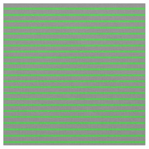 Tissu Gris et citron vert Lignes/rayures Motif