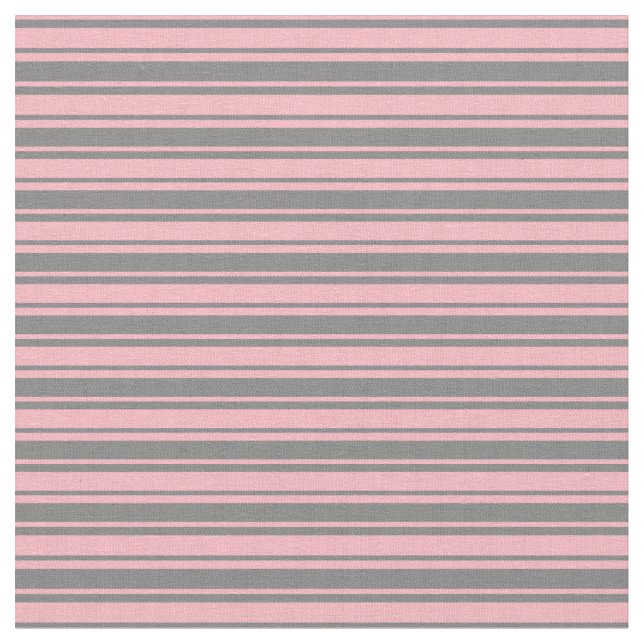Tissu Gris et rose clair rayures (Fermer)