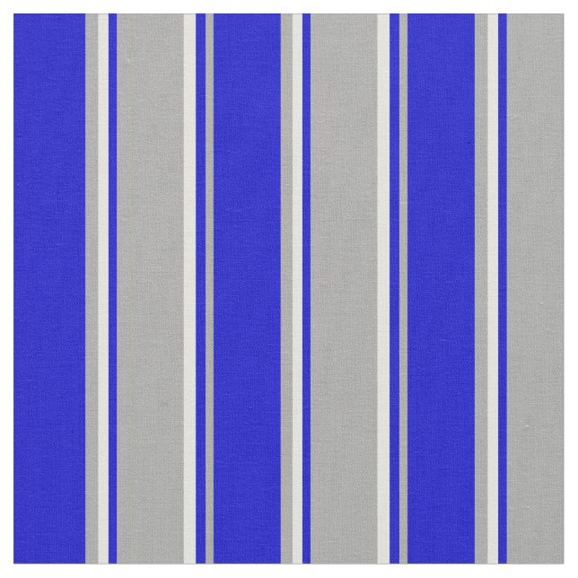 Tissu Gris foncé, Bleu et Jaune clair rayures (Fermer)