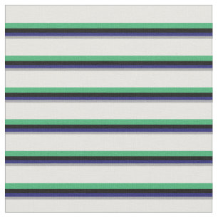 Tissu gris foncé, bleu nuit, noir, vert mer et blanc
