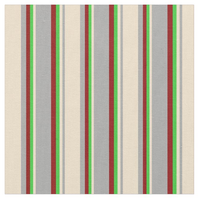 Tissu Gris foncé, bronzé, vert citron et rouge foncé (Fermer)