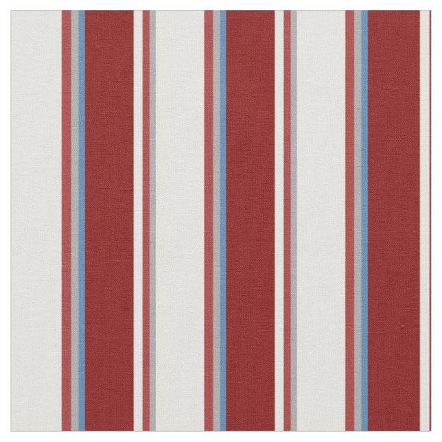 Tissu Gris foncé, Brown, Cyan clair, Maroon & Lignes ble (Fermer)