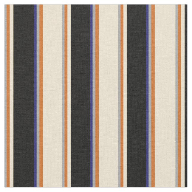 Tissu Gris foncé, Chocolat, Beige, Noir & Bleu de minuit (Fermer)