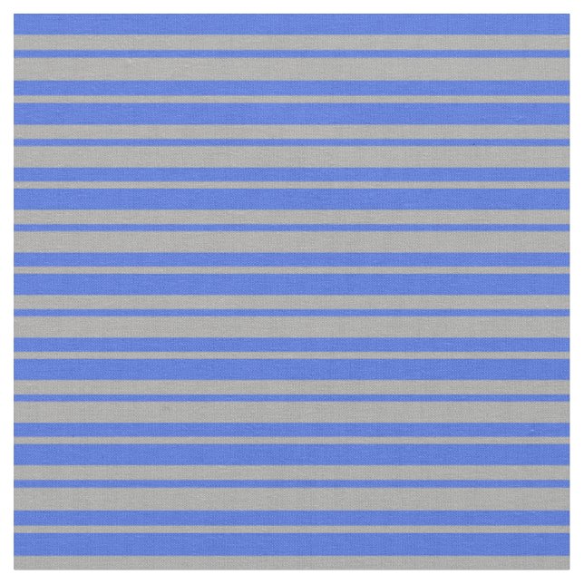 Tissu Gris foncé et Bleu royal rayures (Fermer)
