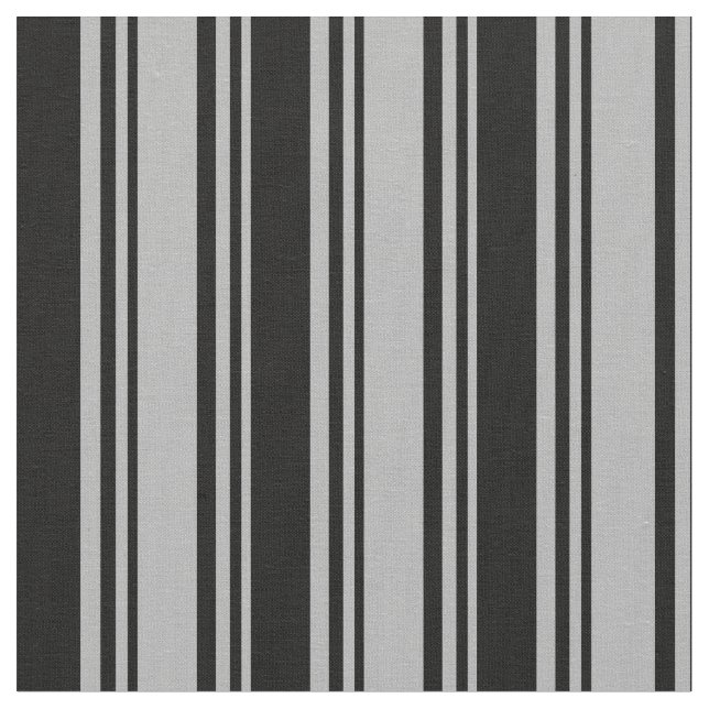 Tissu Gris foncé et rayures de couleur noire (Fermer)