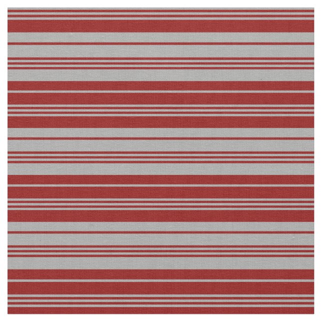 Tissu Gris foncé et rouge foncé Motif rayé/bordé (Fermer)