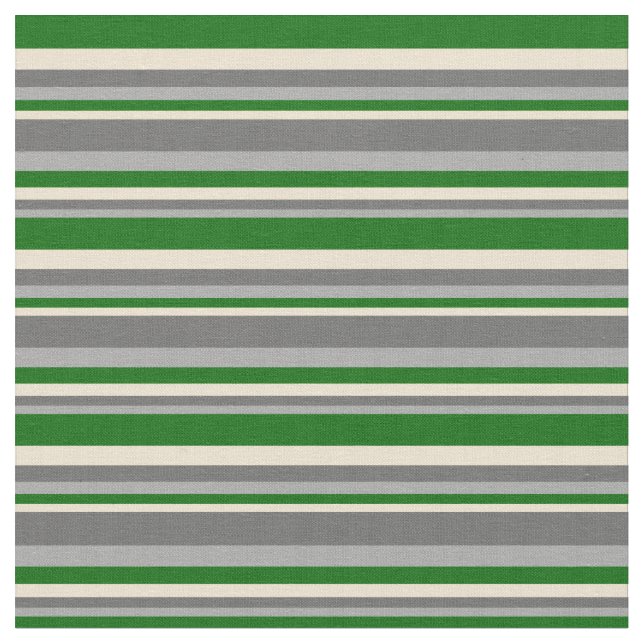 Tissu Gris foncé, Gris foncé, Beige et Vert foncé (Fermer)