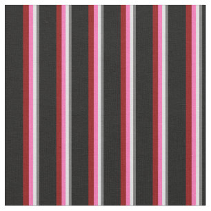 Tissu Gris foncé, lavande, rose chaud, rouge foncé et no
