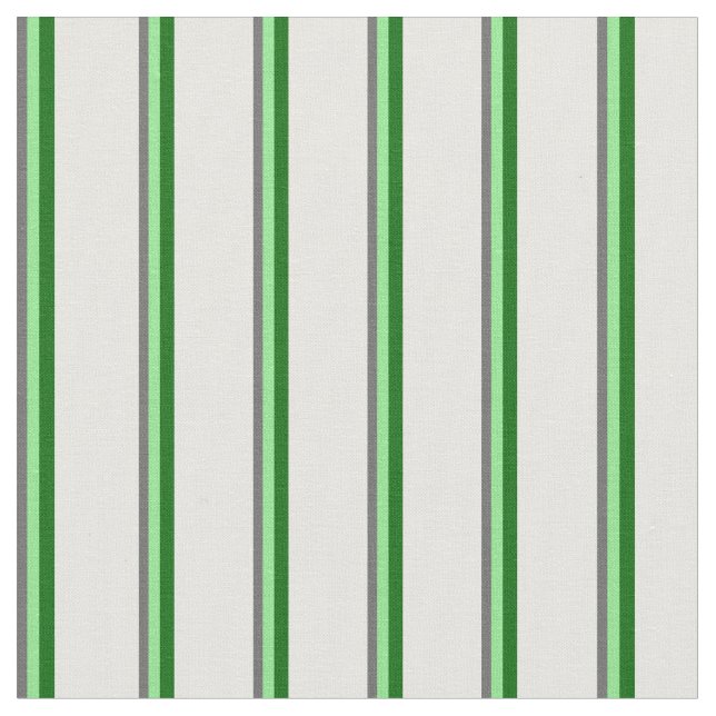 Tissu Gris foncé, Vert clair, Vert foncé & Blancs (Fermer)
