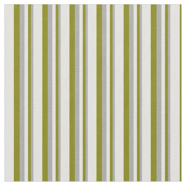 Tissu Gris foncé, vert et jaune clair rayures (Fermer)