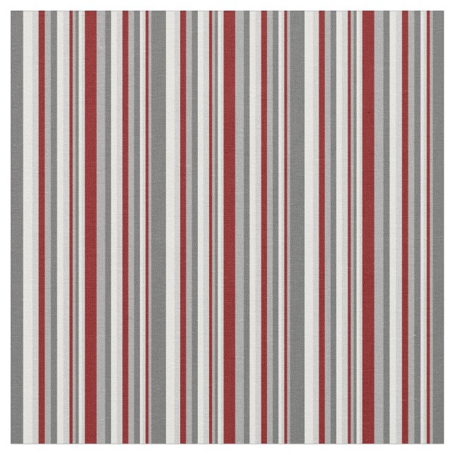 Tissu Gris, Maroon & Crème de la menthe Motif (Fermer)