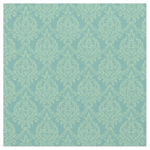 Tissu Gris menthe damassé