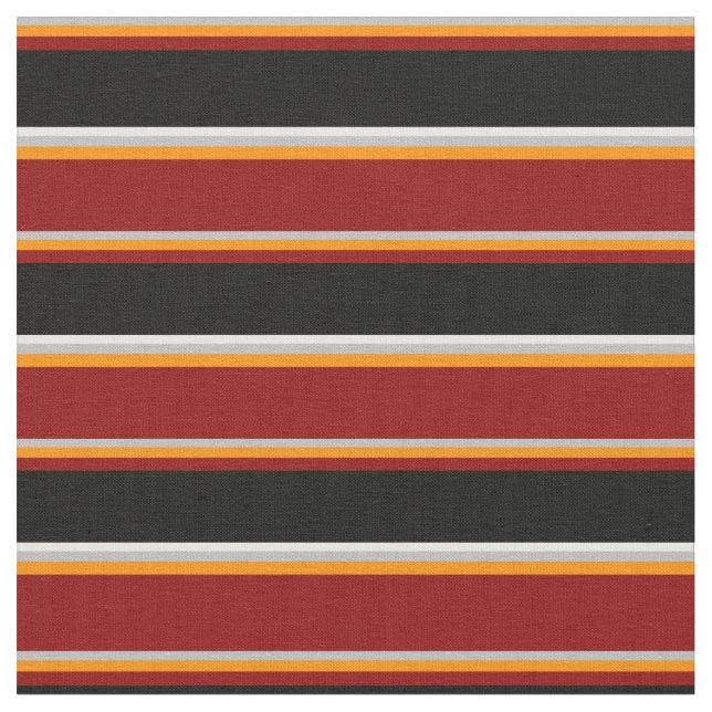 Tissu Gris, Orange foncé, Rouge foncé, Noir & Blanc (Fermer)