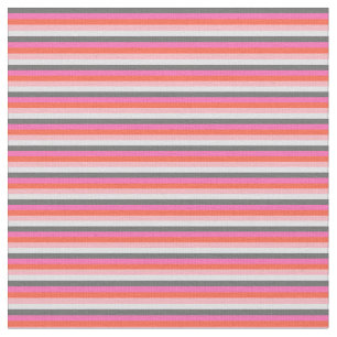 Tissu Gris, Rose Chaud, Rouge, Rose clair & Lavande