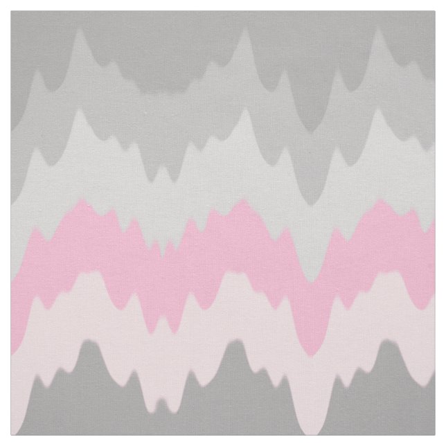 Tissu Gris rose Chevron Ombre Fade Abstrait (Échantillon)
