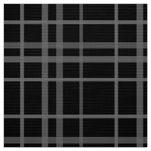 Tissu Gris Sur Tartan Noir Plaid Design Motif