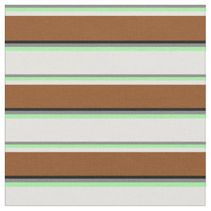 Tissu Gris, vert, cyan clair, Brown et noir