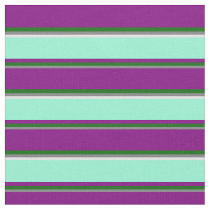 Tissu Gris, vert foncé, pourpre, aquamarine et lavande