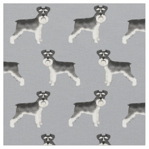 Tissu grise de chien schnauzer