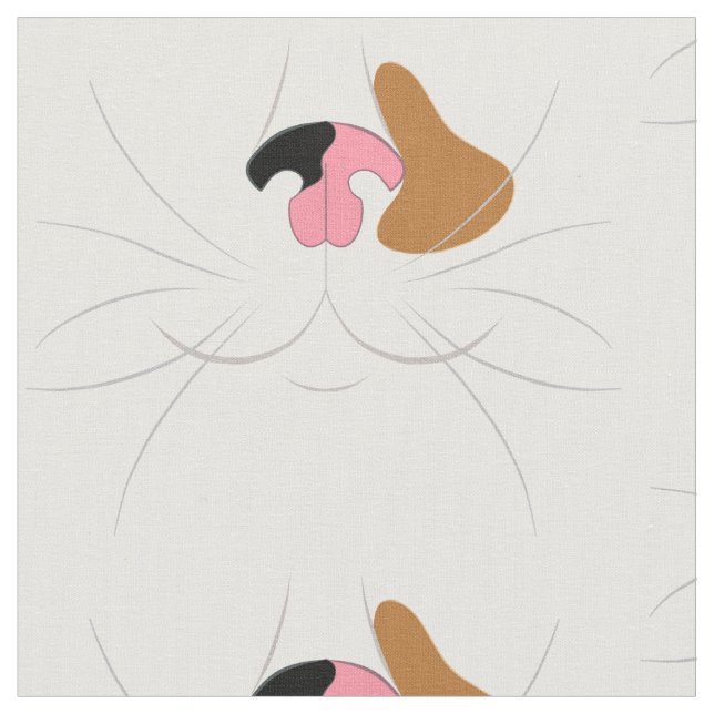 Tissu Gros Impression Calico Cat Fabric de nouveauté (Fermer)