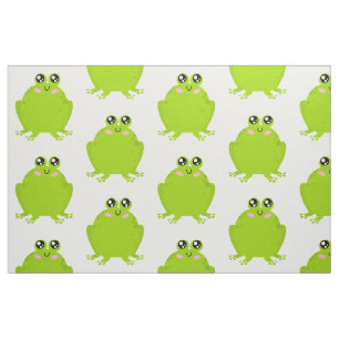 Tissu Grosse grenouille mignonne