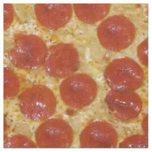 Tissu grosse pizza pepperoni