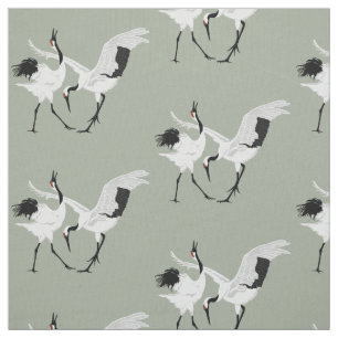 Tissu Grues dansantes